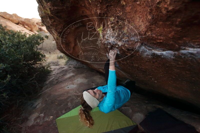 Bouldering in Hueco Tanks on 12/19/2019 with Blue Lizard Climbing and Yoga
Filename: SRM_20191219_1817000.jpg
Aperture: f/2.8
Shutter Speed: 1/250
Body: Canon EOS-1D Mark II
Lens: Canon EF 16-35mm f/2.8 L