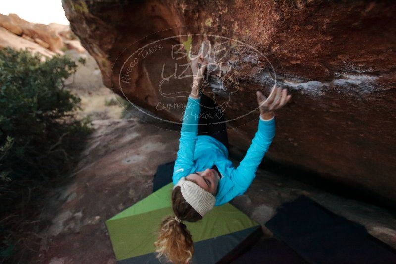 Bouldering in Hueco Tanks on 12/19/2019 with Blue Lizard Climbing and Yoga

Filename: SRM_20191219_1817040.jpg
Aperture: f/2.8
Shutter Speed: 1/250
Body: Canon EOS-1D Mark II
Lens: Canon EF 16-35mm f/2.8 L