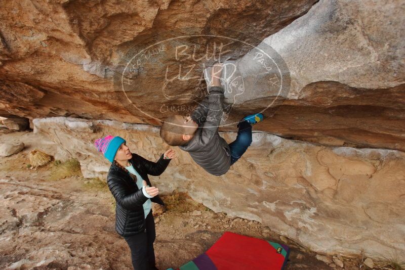 Bouldering in Hueco Tanks on 12/23/2019 with Blue Lizard Climbing and Yoga
Filename: SRM_20191223_1001170.jpg
Aperture: f/5.6
Shutter Speed: 1/250
Body: Canon EOS-1D Mark II
Lens: Canon EF 16-35mm f/2.8 L