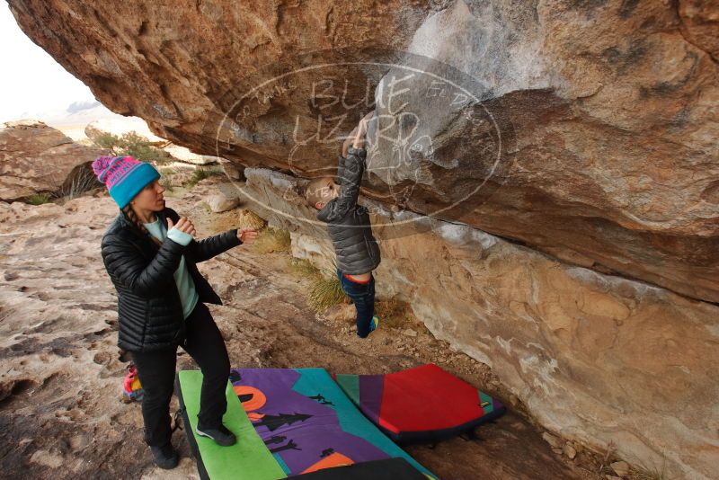 Bouldering in Hueco Tanks on 12/23/2019 with Blue Lizard Climbing and Yoga
Filename: SRM_20191223_1001260.jpg
Aperture: f/6.3
Shutter Speed: 1/250
Body: Canon EOS-1D Mark II
Lens: Canon EF 16-35mm f/2.8 L