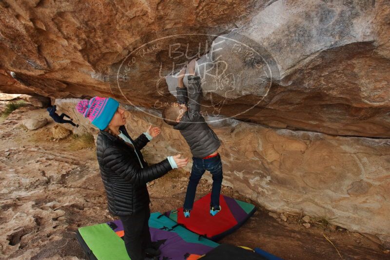 Bouldering in Hueco Tanks on 12/23/2019 with Blue Lizard Climbing and Yoga
Filename: SRM_20191223_1008200.jpg
Aperture: f/6.3
Shutter Speed: 1/320
Body: Canon EOS-1D Mark II
Lens: Canon EF 16-35mm f/2.8 L