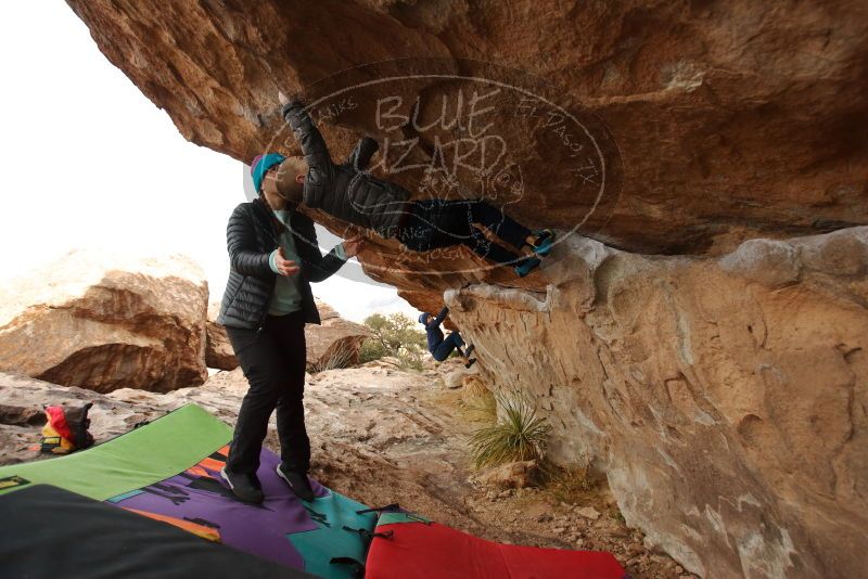 Bouldering in Hueco Tanks on 12/23/2019 with Blue Lizard Climbing and Yoga
Filename: SRM_20191223_1009080.jpg
Aperture: f/3.5
Shutter Speed: 1/800
Body: Canon EOS-1D Mark II
Lens: Canon EF 16-35mm f/2.8 L