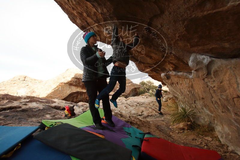 Bouldering in Hueco Tanks on 12/23/2019 with Blue Lizard Climbing and Yoga
Filename: SRM_20191223_1009130.jpg
Aperture: f/4.5
Shutter Speed: 1/800
Body: Canon EOS-1D Mark II
Lens: Canon EF 16-35mm f/2.8 L