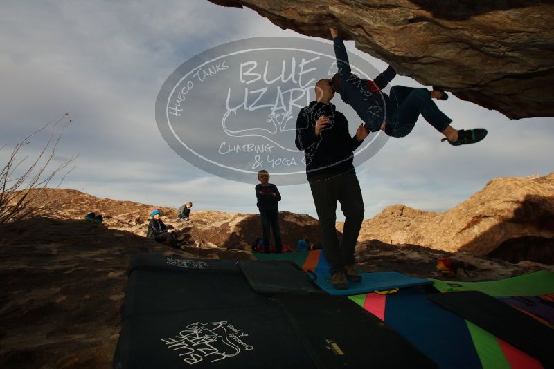 Bouldering in Hueco Tanks on 12/23/2019 with Blue Lizard Climbing and Yoga

Filename: SRM_20191223_1017430.jpg
Aperture: f/9.0
Shutter Speed: 1/250
Body: Canon EOS-1D Mark II
Lens: Canon EF 16-35mm f/2.8 L