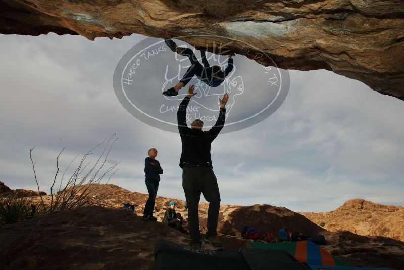 Bouldering in Hueco Tanks on 12/23/2019 with Blue Lizard Climbing and Yoga
Filename: SRM_20191223_1018160.jpg
Aperture: f/9.0
Shutter Speed: 1/250
Body: Canon EOS-1D Mark II
Lens: Canon EF 16-35mm f/2.8 L