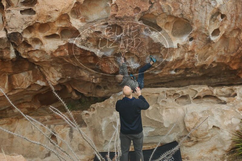Bouldering in Hueco Tanks on 12/23/2019 with Blue Lizard Climbing and Yoga

Filename: SRM_20191223_1045410.jpg
Aperture: f/4.5
Shutter Speed: 1/500
Body: Canon EOS-1D Mark II
Lens: Canon EF 50mm f/1.8 II