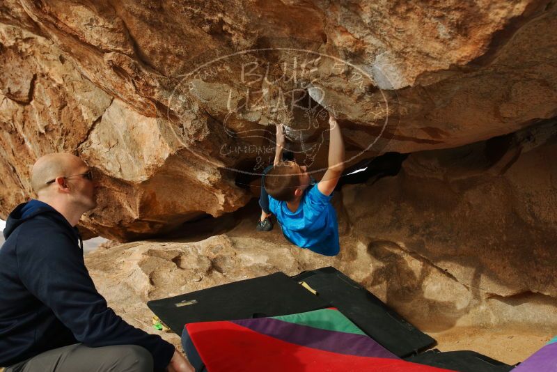 Bouldering in Hueco Tanks on 12/23/2019 with Blue Lizard Climbing and Yoga

Filename: SRM_20191223_1119420.jpg
Aperture: f/5.6
Shutter Speed: 1/250
Body: Canon EOS-1D Mark II
Lens: Canon EF 16-35mm f/2.8 L