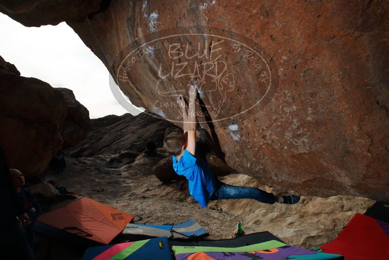 Bouldering in Hueco Tanks on 12/23/2019 with Blue Lizard Climbing and Yoga
Filename: SRM_20191223_1125080.jpg
Aperture: f/8.0
Shutter Speed: 1/320
Body: Canon EOS-1D Mark II
Lens: Canon EF 16-35mm f/2.8 L