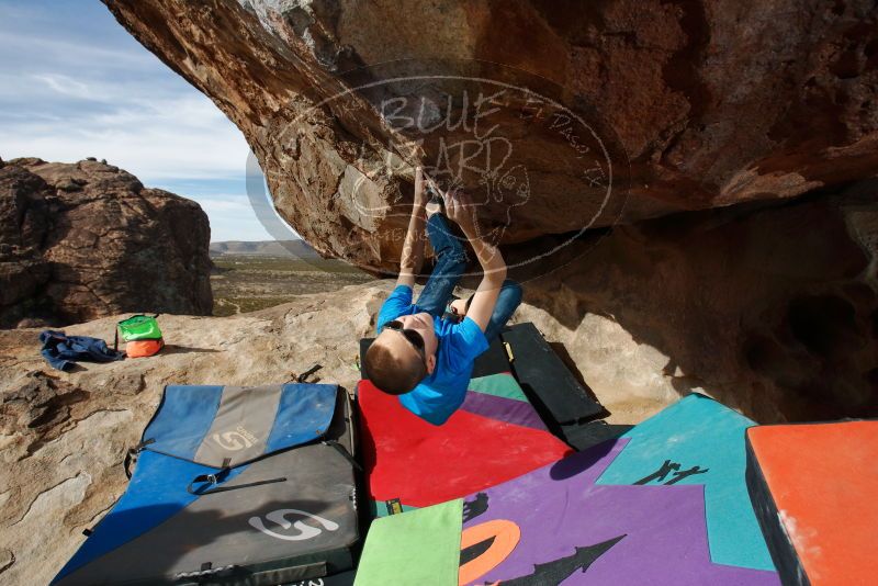 Bouldering in Hueco Tanks on 12/23/2019 with Blue Lizard Climbing and Yoga
Filename: SRM_20191223_1145450.jpg
Aperture: f/8.0
Shutter Speed: 1/250
Body: Canon EOS-1D Mark II
Lens: Canon EF 16-35mm f/2.8 L