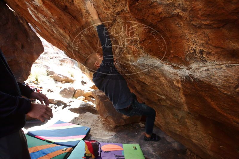 Bouldering in Hueco Tanks on 12/23/2019 with Blue Lizard Climbing and Yoga

Filename: SRM_20191223_1342000.jpg
Aperture: f/5.0
Shutter Speed: 1/250
Body: Canon EOS-1D Mark II
Lens: Canon EF 16-35mm f/2.8 L