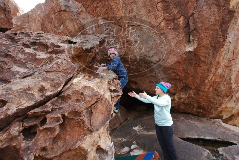 Bouldering in Hueco Tanks on 12/23/2019 with Blue Lizard Climbing and Yoga

Filename: SRM_20191223_1431120.jpg
Aperture: f/5.6
Shutter Speed: 1/250
Body: Canon EOS-1D Mark II
Lens: Canon EF 16-35mm f/2.8 L