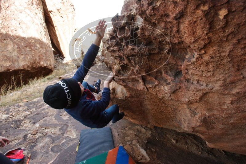Bouldering in Hueco Tanks on 12/23/2019 with Blue Lizard Climbing and Yoga

Filename: SRM_20191223_1432400.jpg
Aperture: f/5.0
Shutter Speed: 1/250
Body: Canon EOS-1D Mark II
Lens: Canon EF 16-35mm f/2.8 L