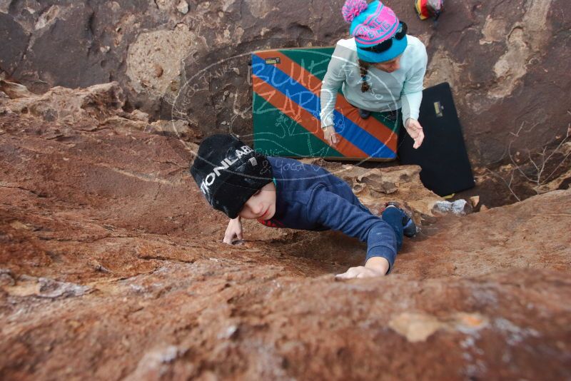 Bouldering in Hueco Tanks on 12/23/2019 with Blue Lizard Climbing and Yoga
Filename: SRM_20191223_1446020.jpg
Aperture: f/5.6
Shutter Speed: 1/250
Body: Canon EOS-1D Mark II
Lens: Canon EF 16-35mm f/2.8 L