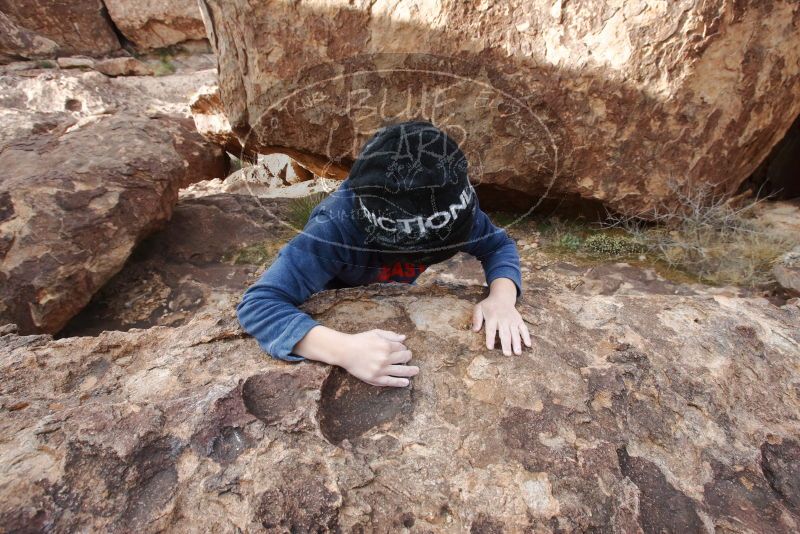Bouldering in Hueco Tanks on 12/23/2019 with Blue Lizard Climbing and Yoga
Filename: SRM_20191223_1448450.jpg
Aperture: f/7.1
Shutter Speed: 1/250
Body: Canon EOS-1D Mark II
Lens: Canon EF 16-35mm f/2.8 L