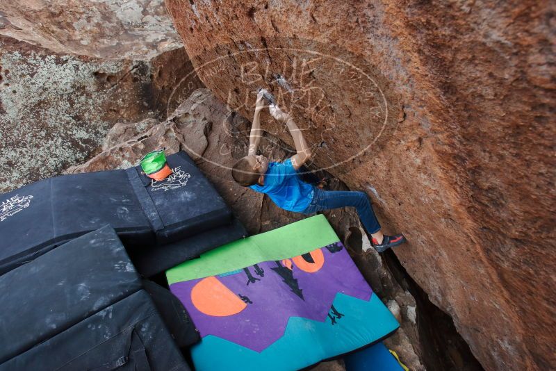 Bouldering in Hueco Tanks on 12/23/2019 with Blue Lizard Climbing and Yoga
Filename: SRM_20191223_1451020.jpg
Aperture: f/5.6
Shutter Speed: 1/250
Body: Canon EOS-1D Mark II
Lens: Canon EF 16-35mm f/2.8 L