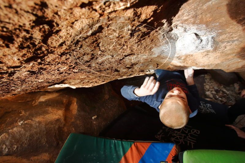 Bouldering in Hueco Tanks on 12/23/2019 with Blue Lizard Climbing and Yoga
Filename: SRM_20191223_1529041.jpg
Aperture: f/5.6
Shutter Speed: 1/250
Body: Canon EOS-1D Mark II
Lens: Canon EF 16-35mm f/2.8 L