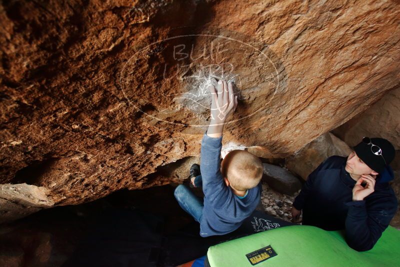 Bouldering in Hueco Tanks on 12/23/2019 with Blue Lizard Climbing and Yoga
Filename: SRM_20191223_1546540.jpg
Aperture: f/5.0
Shutter Speed: 1/250
Body: Canon EOS-1D Mark II
Lens: Canon EF 16-35mm f/2.8 L