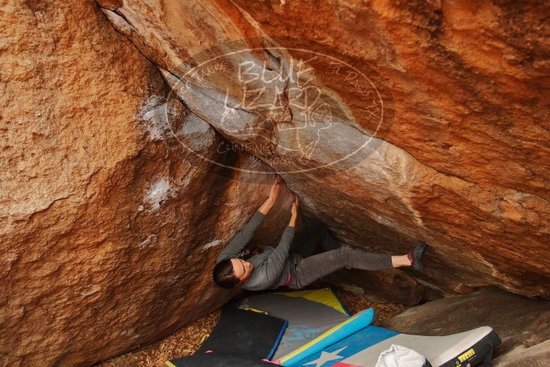 Bouldering in Hueco Tanks on 12/24/2019 with Blue Lizard Climbing and Yoga
Filename: SRM_20191224_1216400.jpg
Aperture: f/4.0
Shutter Speed: 1/250
Body: Canon EOS-1D Mark II
Lens: Canon EF 16-35mm f/2.8 L