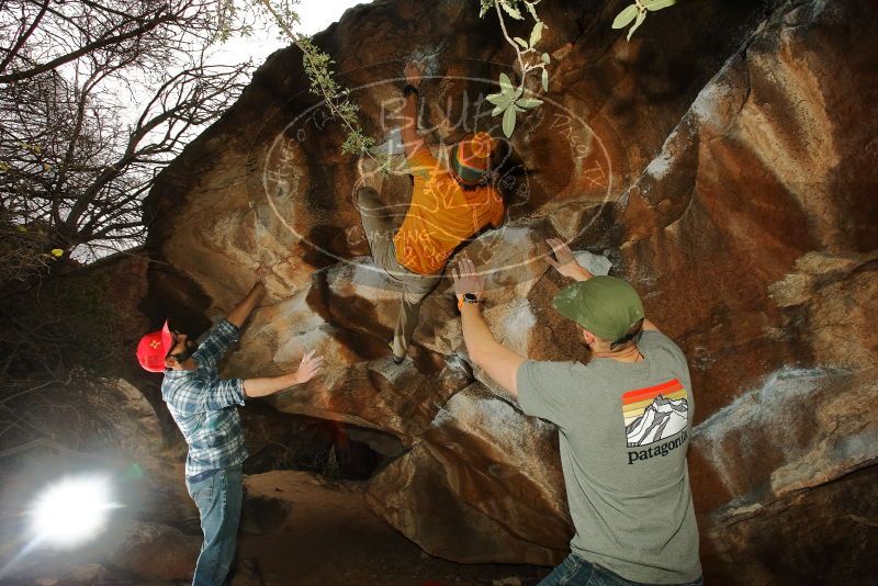 Bouldering in Hueco Tanks on 12/24/2019 with Blue Lizard Climbing and Yoga

Filename: SRM_20191224_1332480.jpg
Aperture: f/8.0
Shutter Speed: 1/250
Body: Canon EOS-1D Mark II
Lens: Canon EF 16-35mm f/2.8 L