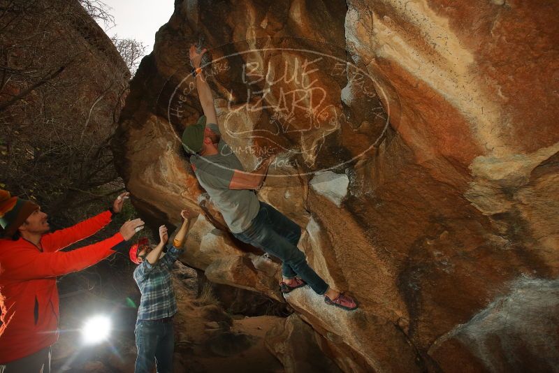 Bouldering in Hueco Tanks on 12/24/2019 with Blue Lizard Climbing and Yoga
Filename: SRM_20191224_1412480.jpg
Aperture: f/8.0
Shutter Speed: 1/250
Body: Canon EOS-1D Mark II
Lens: Canon EF 16-35mm f/2.8 L