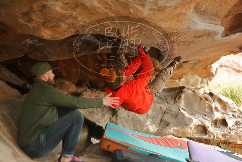 Bouldering in Hueco Tanks on 12/24/2019 with Blue Lizard Climbing and Yoga

Filename: SRM_20191224_1622150.jpg
Aperture: f/2.2
Shutter Speed: 1/250
Body: Canon EOS-1D Mark II
Lens: Canon EF 50mm f/1.8 II
