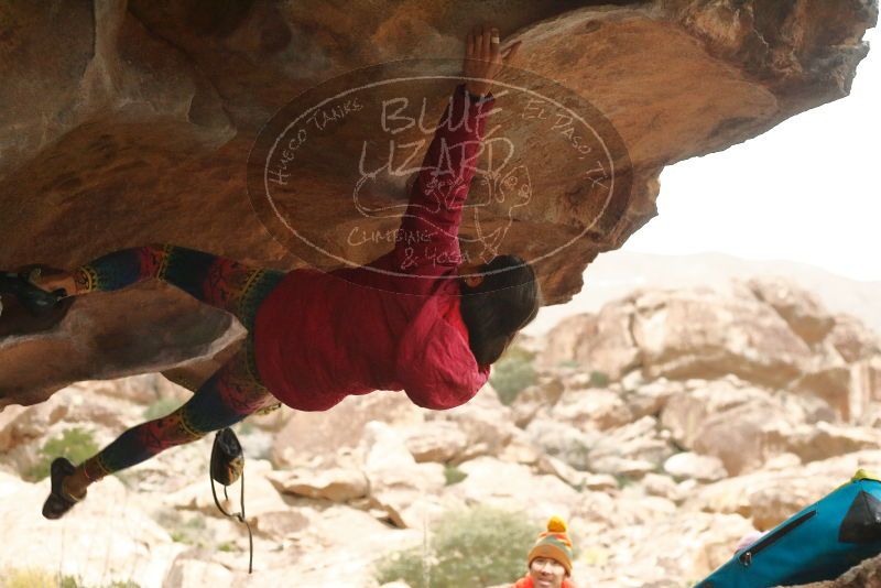 Bouldering in Hueco Tanks on 12/24/2019 with Blue Lizard Climbing and Yoga

Filename: SRM_20191224_1629510.jpg
Aperture: f/3.5
Shutter Speed: 1/250
Body: Canon EOS-1D Mark II
Lens: Canon EF 50mm f/1.8 II