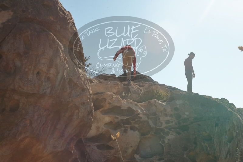 Bouldering in Hueco Tanks on 12/26/2019 with Blue Lizard Climbing and Yoga

Filename: SRM_20191226_1124420.jpg
Aperture: f/13.0
Shutter Speed: 1/250
Body: Canon EOS-1D Mark II
Lens: Canon EF 50mm f/1.8 II