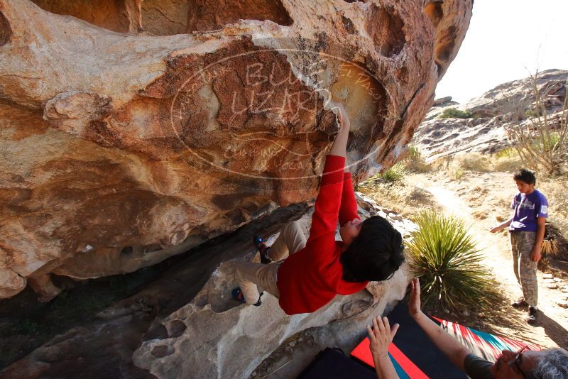 Bouldering in Hueco Tanks on 12/26/2019 with Blue Lizard Climbing and Yoga

Filename: SRM_20191226_1144490.jpg
Aperture: f/7.1
Shutter Speed: 1/320
Body: Canon EOS-1D Mark II
Lens: Canon EF 16-35mm f/2.8 L