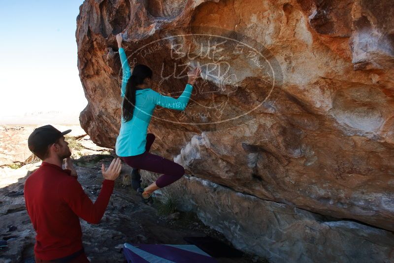 Bouldering in Hueco Tanks on 12/26/2019 with Blue Lizard Climbing and Yoga
Filename: SRM_20191226_1157430.jpg
Aperture: f/7.1
Shutter Speed: 1/320
Body: Canon EOS-1D Mark II
Lens: Canon EF 16-35mm f/2.8 L