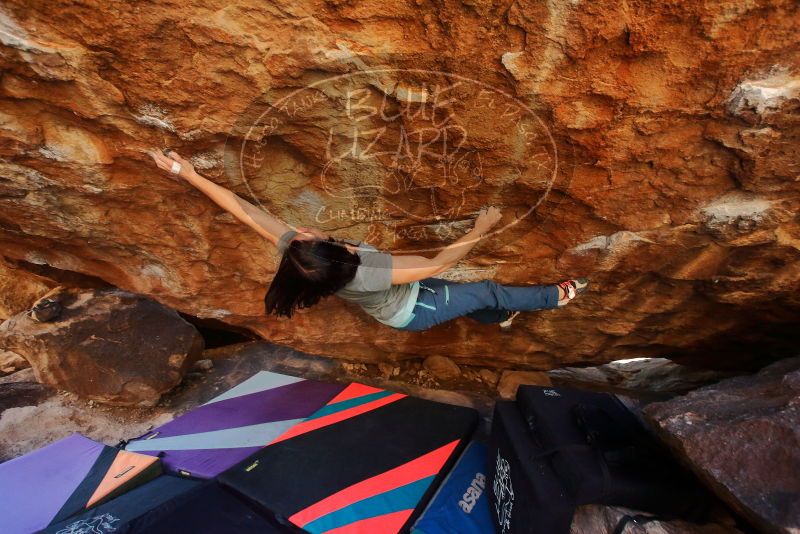 Bouldering in Hueco Tanks on 12/26/2019 with Blue Lizard Climbing and Yoga
Filename: SRM_20191226_1607380.jpg
Aperture: f/4.5
Shutter Speed: 1/250
Body: Canon EOS-1D Mark II
Lens: Canon EF 16-35mm f/2.8 L