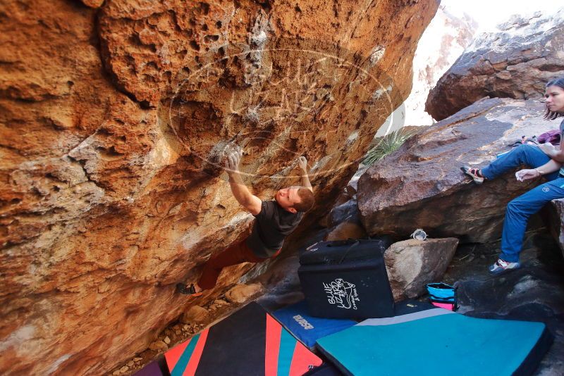 Bouldering in Hueco Tanks on 12/26/2019 with Blue Lizard Climbing and Yoga
Filename: SRM_20191226_1617000.jpg
Aperture: f/3.5
Shutter Speed: 1/250
Body: Canon EOS-1D Mark II
Lens: Canon EF 16-35mm f/2.8 L