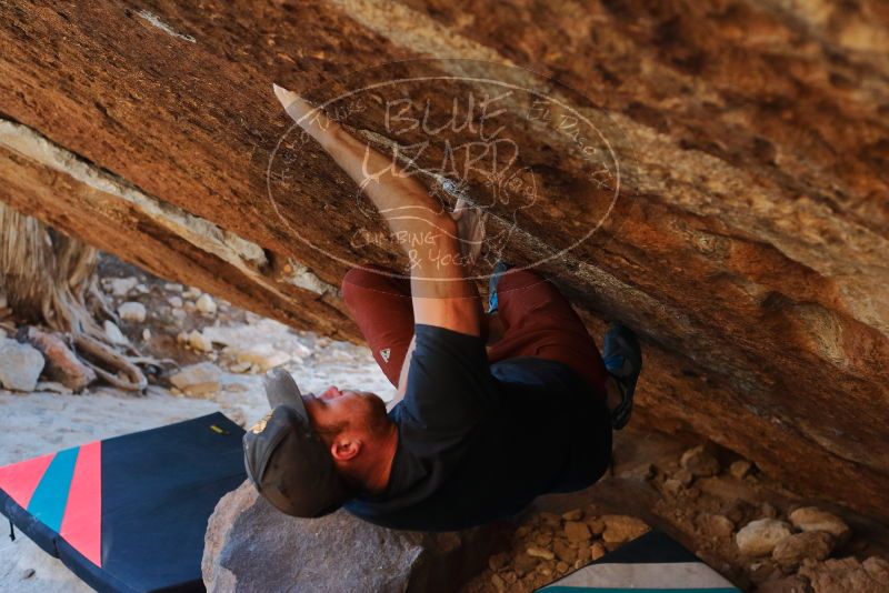 Bouldering in Hueco Tanks on 12/26/2019 with Blue Lizard Climbing and Yoga
Filename: SRM_20191226_1732530.jpg
Aperture: f/4.0
Shutter Speed: 1/320
Body: Canon EOS-1D Mark II
Lens: Canon EF 50mm f/1.8 II
