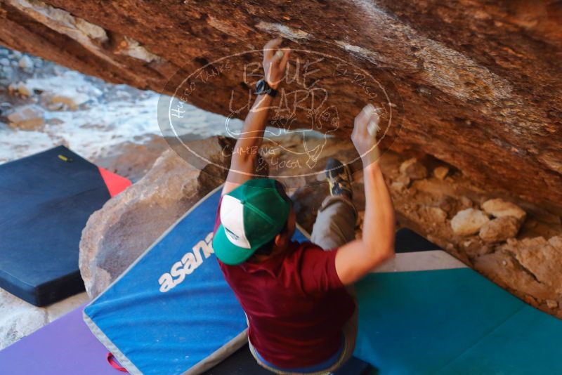 Bouldering in Hueco Tanks on 12/26/2019 with Blue Lizard Climbing and Yoga
Filename: SRM_20191226_1751231.jpg
Aperture: f/3.2
Shutter Speed: 1/250
Body: Canon EOS-1D Mark II
Lens: Canon EF 50mm f/1.8 II