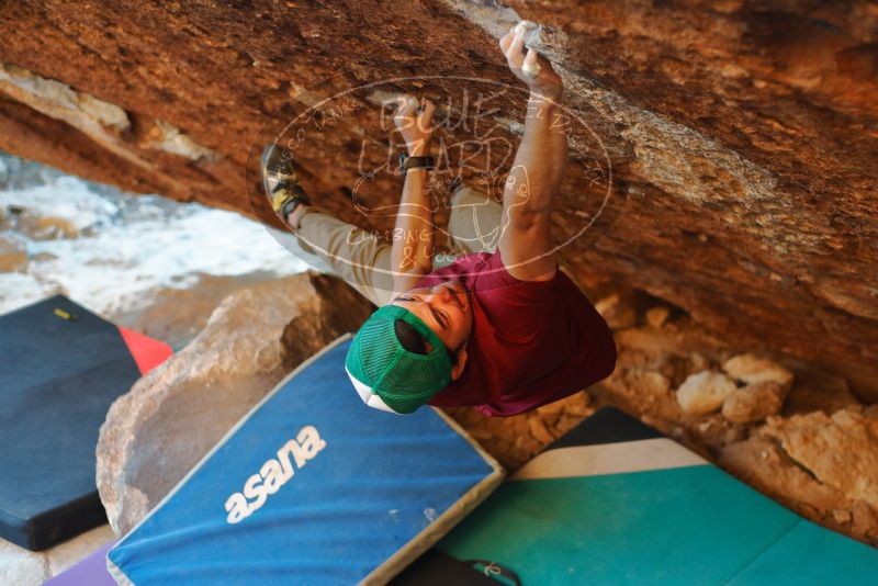 Bouldering in Hueco Tanks on 12/26/2019 with Blue Lizard Climbing and Yoga

Filename: SRM_20191226_1752500.jpg
Aperture: f/2.5
Shutter Speed: 1/250
Body: Canon EOS-1D Mark II
Lens: Canon EF 50mm f/1.8 II