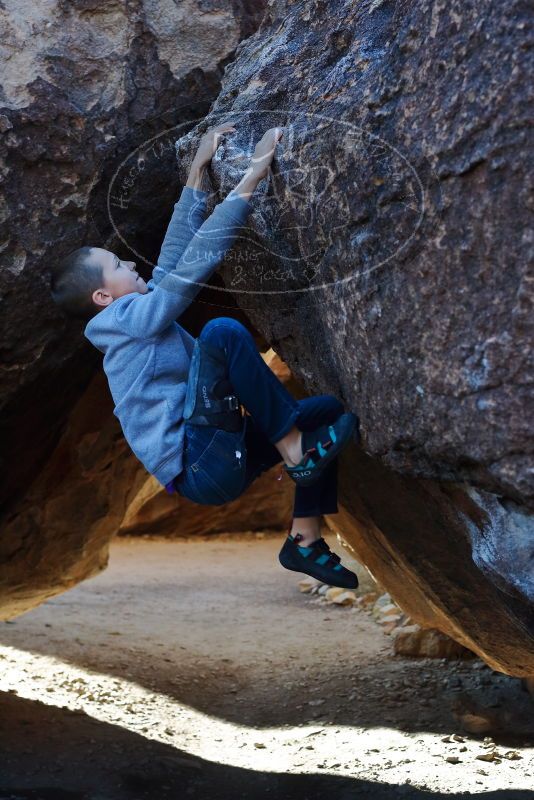 Bouldering in Hueco Tanks on 12/27/2019 with Blue Lizard Climbing and Yoga

Filename: SRM_20191227_1028470.jpg
Aperture: f/4.0
Shutter Speed: 1/320
Body: Canon EOS-1D Mark II
Lens: Canon EF 50mm f/1.8 II