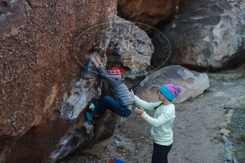 Bouldering in Hueco Tanks on 12/27/2019 with Blue Lizard Climbing and Yoga
Filename: SRM_20191227_1030190.jpg
Aperture: f/4.5
Shutter Speed: 1/320
Body: Canon EOS-1D Mark II
Lens: Canon EF 50mm f/1.8 II