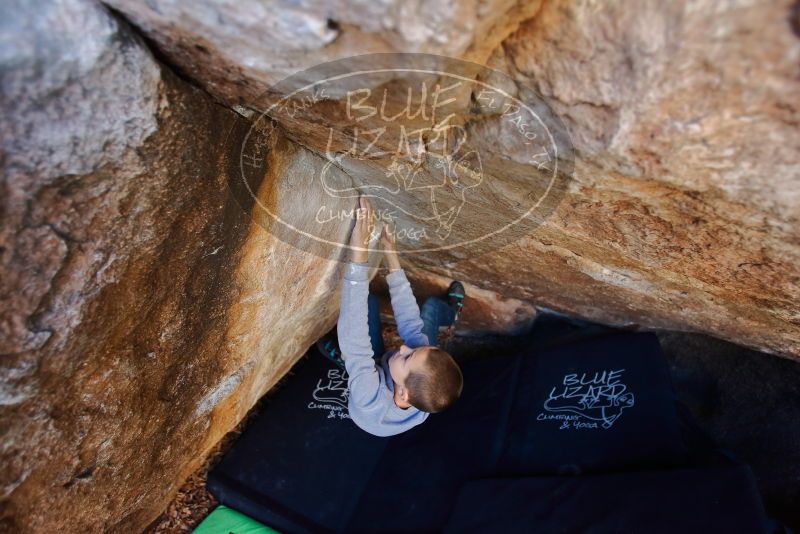 Bouldering in Hueco Tanks on 12/27/2019 with Blue Lizard Climbing and Yoga

Filename: SRM_20191227_1046031.jpg
Aperture: f/3.2
Shutter Speed: 1/250
Body: Canon EOS-1D Mark II
Lens: Canon EF 16-35mm f/2.8 L