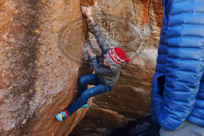 Bouldering in Hueco Tanks on 12/27/2019 with Blue Lizard Climbing and Yoga
Filename: SRM_20191227_1110070.jpg
Aperture: f/4.0
Shutter Speed: 1/250
Body: Canon EOS-1D Mark II
Lens: Canon EF 16-35mm f/2.8 L