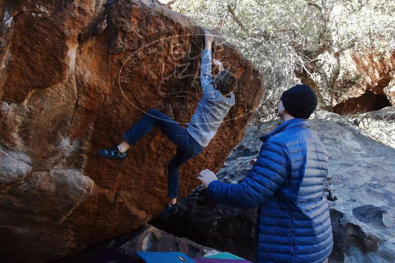 Bouldering in Hueco Tanks on 12/27/2019 with Blue Lizard Climbing and Yoga

Filename: SRM_20191227_1115380.jpg
Aperture: f/8.0
Shutter Speed: 1/250
Body: Canon EOS-1D Mark II
Lens: Canon EF 16-35mm f/2.8 L