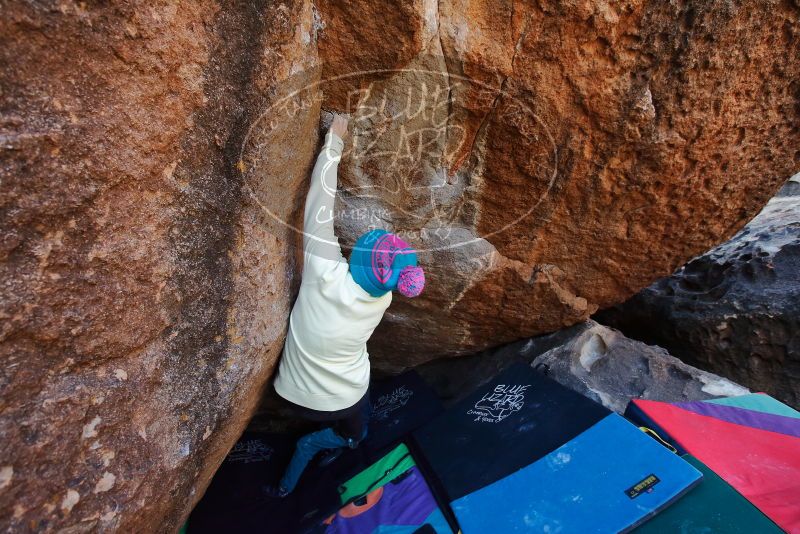 Bouldering in Hueco Tanks on 12/27/2019 with Blue Lizard Climbing and Yoga
Filename: SRM_20191227_1143270.jpg
Aperture: f/5.0
Shutter Speed: 1/250
Body: Canon EOS-1D Mark II
Lens: Canon EF 16-35mm f/2.8 L