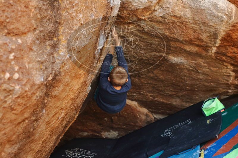 Bouldering in Hueco Tanks on 12/27/2019 with Blue Lizard Climbing and Yoga

Filename: SRM_20191227_1311070.jpg
Aperture: f/3.5
Shutter Speed: 1/320
Body: Canon EOS-1D Mark II
Lens: Canon EF 50mm f/1.8 II