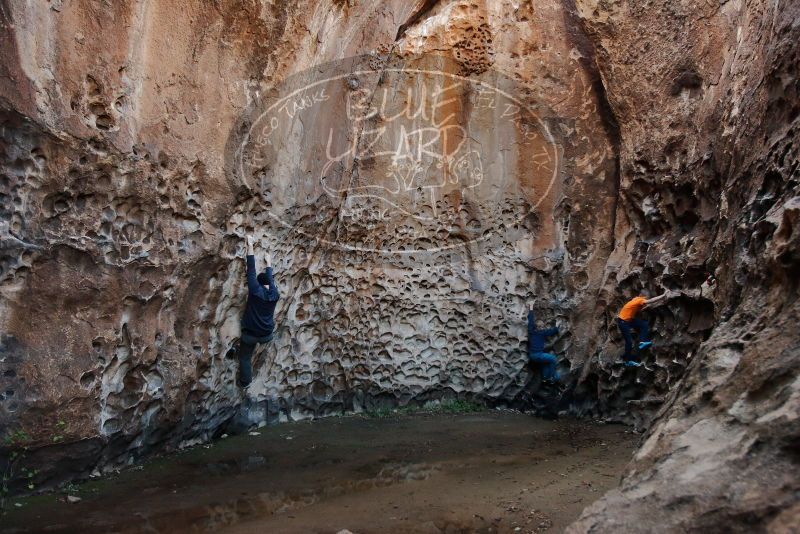 Bouldering in Hueco Tanks on 12/27/2019 with Blue Lizard Climbing and Yoga

Filename: SRM_20191227_1638390.jpg
Aperture: f/3.5
Shutter Speed: 1/125
Body: Canon EOS-1D Mark II
Lens: Canon EF 16-35mm f/2.8 L