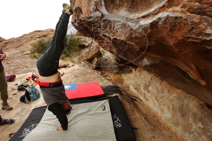 Bouldering in Hueco Tanks on 12/28/2019 with Blue Lizard Climbing and Yoga
Filename: SRM_20191228_1143010.jpg
Aperture: f/5.6
Shutter Speed: 1/250
Body: Canon EOS-1D Mark II
Lens: Canon EF 16-35mm f/2.8 L