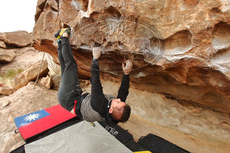 Bouldering in Hueco Tanks on 12/28/2019 with Blue Lizard Climbing and Yoga

Filename: SRM_20191228_1150480.jpg
Aperture: f/5.0
Shutter Speed: 1/250
Body: Canon EOS-1D Mark II
Lens: Canon EF 16-35mm f/2.8 L