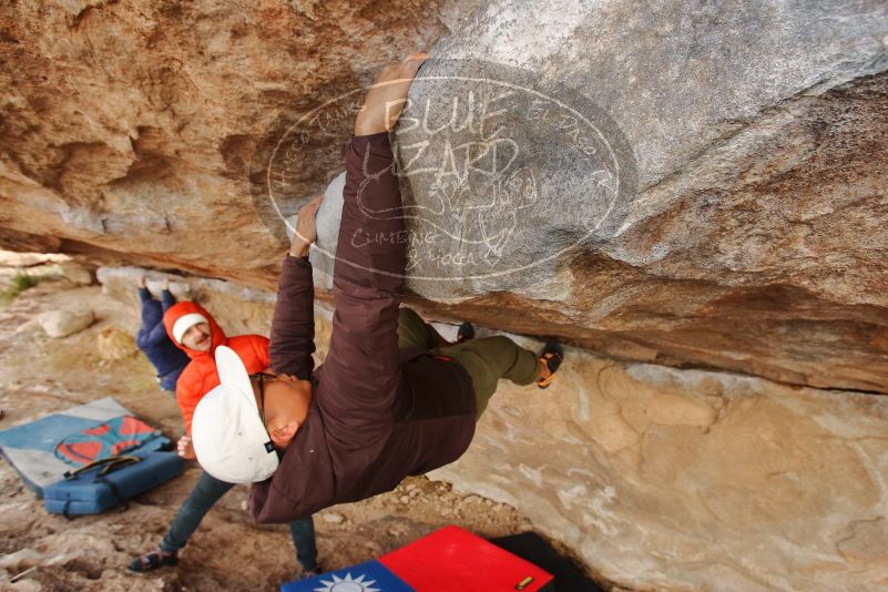 Bouldering in Hueco Tanks on 12/28/2019 with Blue Lizard Climbing and Yoga

Filename: SRM_20191228_1214240.jpg
Aperture: f/5.6
Shutter Speed: 1/250
Body: Canon EOS-1D Mark II
Lens: Canon EF 16-35mm f/2.8 L