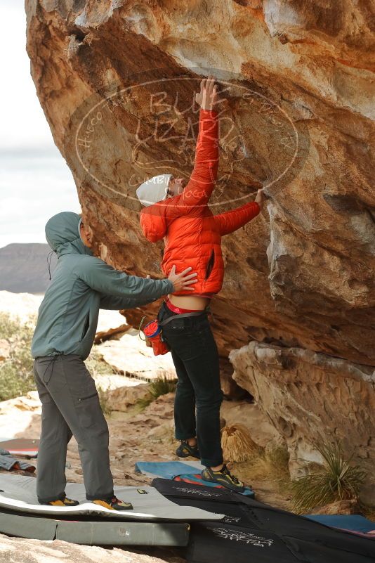 Bouldering in Hueco Tanks on 12/28/2019 with Blue Lizard Climbing and Yoga

Filename: SRM_20191228_1239592.jpg
Aperture: f/5.0
Shutter Speed: 1/500
Body: Canon EOS-1D Mark II
Lens: Canon EF 50mm f/1.8 II
