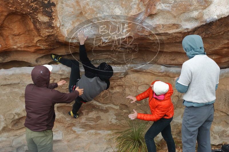 Bouldering in Hueco Tanks on 12/28/2019 with Blue Lizard Climbing and Yoga

Filename: SRM_20191228_1316360.jpg
Aperture: f/4.0
Shutter Speed: 1/400
Body: Canon EOS-1D Mark II
Lens: Canon EF 50mm f/1.8 II