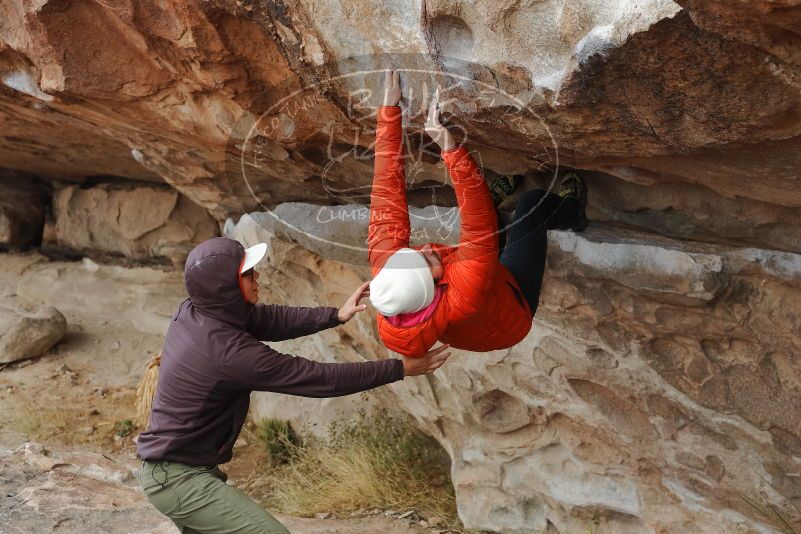 Bouldering in Hueco Tanks on 12/28/2019 with Blue Lizard Climbing and Yoga

Filename: SRM_20191228_1326140.jpg
Aperture: f/4.0
Shutter Speed: 1/400
Body: Canon EOS-1D Mark II
Lens: Canon EF 50mm f/1.8 II