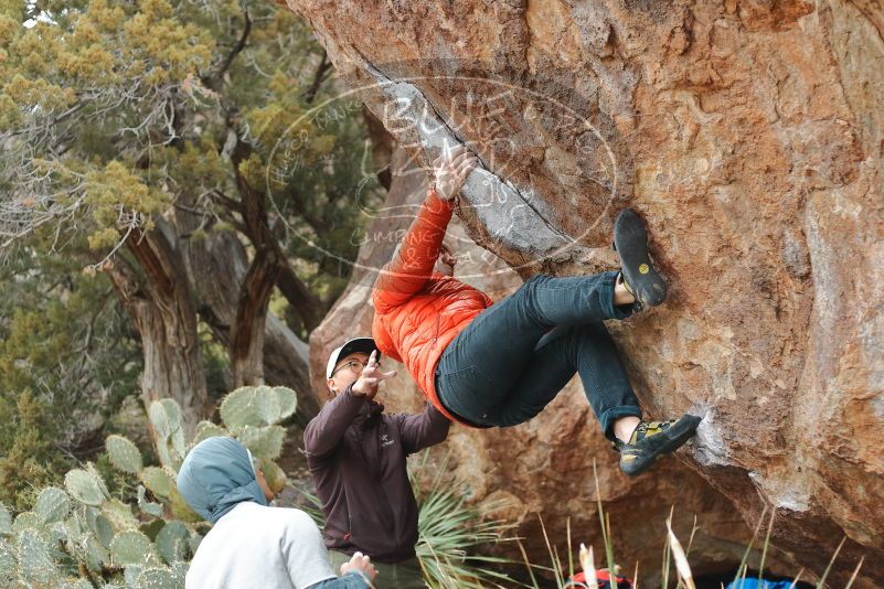 Bouldering in Hueco Tanks on 12/28/2019 with Blue Lizard Climbing and Yoga

Filename: SRM_20191228_1440260.jpg
Aperture: f/2.8
Shutter Speed: 1/250
Body: Canon EOS-1D Mark II
Lens: Canon EF 50mm f/1.8 II