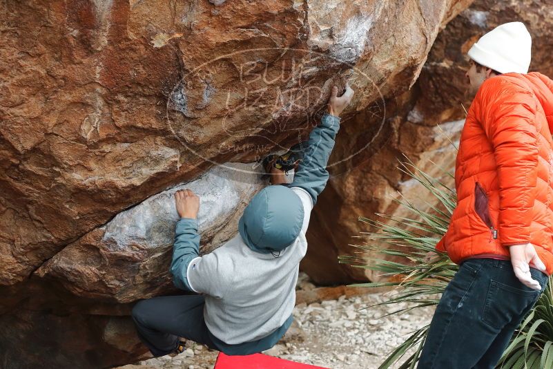 Bouldering in Hueco Tanks on 12/28/2019 with Blue Lizard Climbing and Yoga

Filename: SRM_20191228_1504480.jpg
Aperture: f/4.0
Shutter Speed: 1/250
Body: Canon EOS-1D Mark II
Lens: Canon EF 50mm f/1.8 II